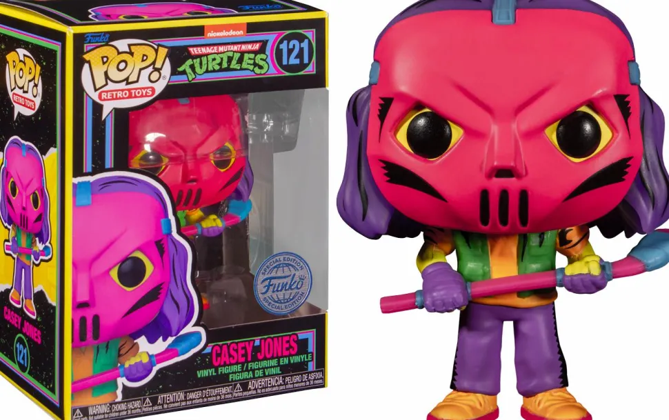 Teenage Mutant Ninja Turtles (1987) - Casey Jones Blacklight Pop! Vinyl Figure