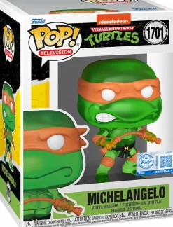 Teenage Mutant Ninja Turtles - Michelangelo (Translucent Green) Pop! Vinyl Figure in Acrylic Pop! Protector (Popcultcha Exclusive)