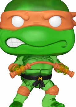 Teenage Mutant Ninja Turtles - Michelangelo (Translucent Green) Pop! Vinyl Figure in Acrylic Pop! Protector (Popcultcha Exclusive)