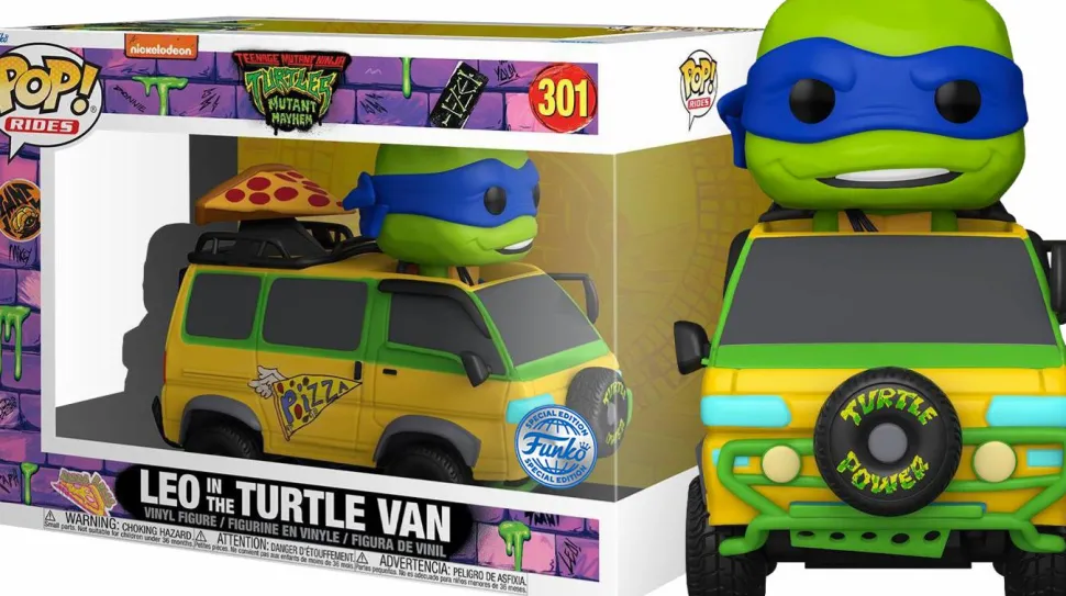 Teenage Mutant Ninja Turtles: Mutant Mayhem - Leonardo Pop! Rides Vinyl Figure
