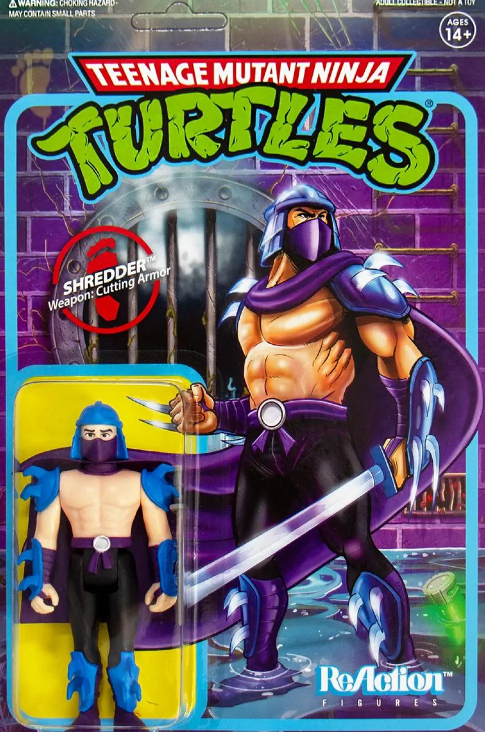 Teenage Mutant Ninja Turtles (1987) - Shredder ReAction 3.75” Action Figure