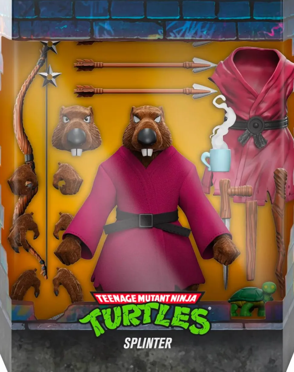 Teenage Mutant Ninja Turtles (1987) - Splinter Flocked Ultimates! 7” Scale Action Figure