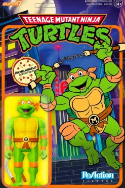 Teenage Mutant Ninja Turtles (1987) - Michelangelo (Toon) ReAction 3.75" Action Figure