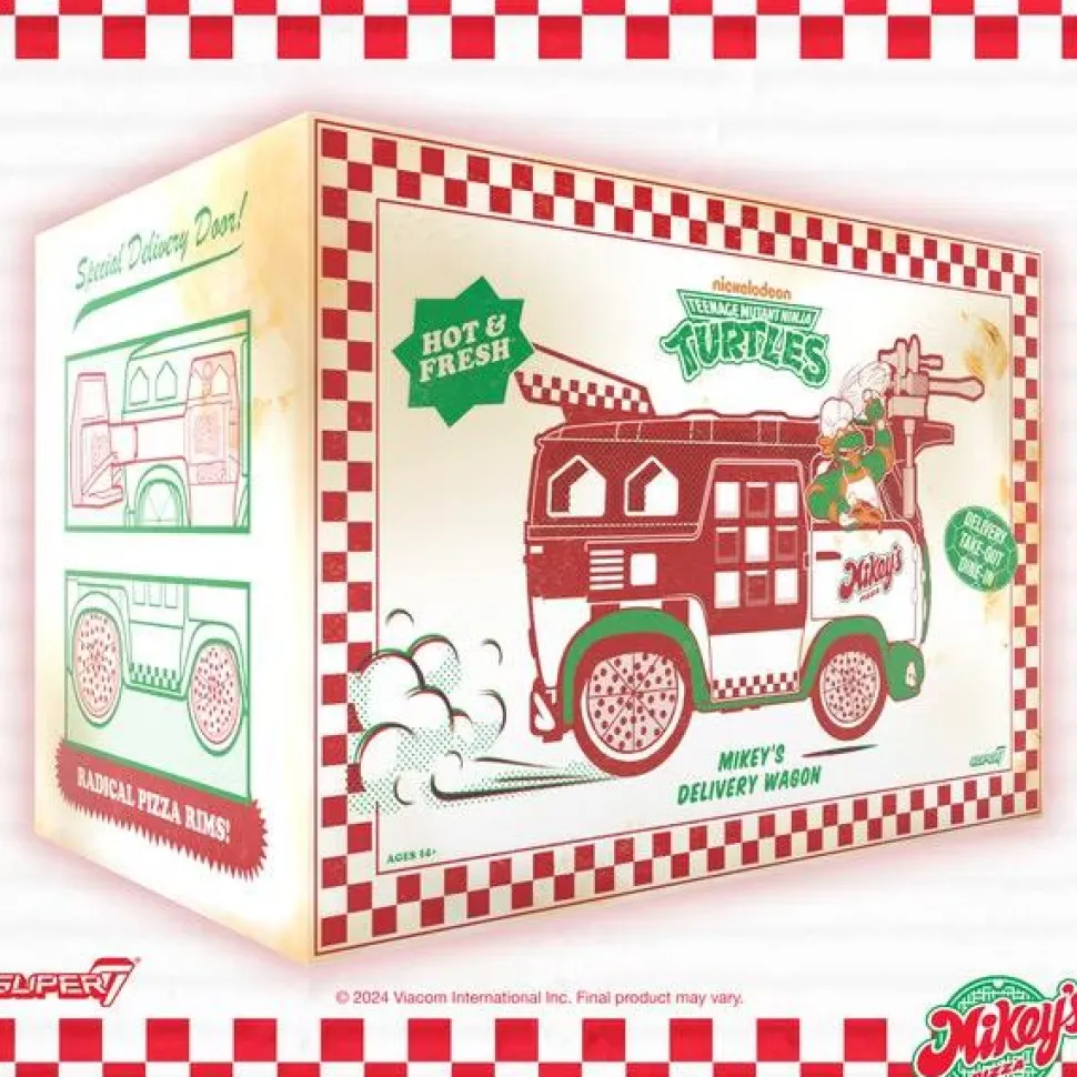 Teenage Mutant Ninja Turtles (1987) - Mikey's Pizza Delivery Van Ultimates! 7" Scale Action Figure Vehicle (2024 SDCC Exclusive)