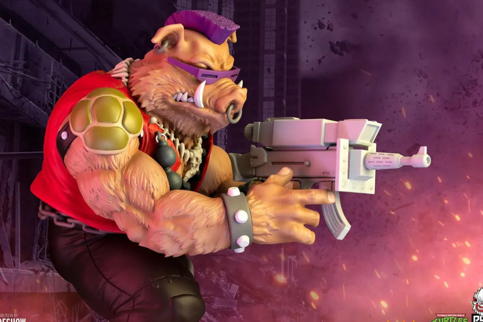 Teenage Mutant Ninja Turtles (1987) - Bebop 1/4 Scale Statue