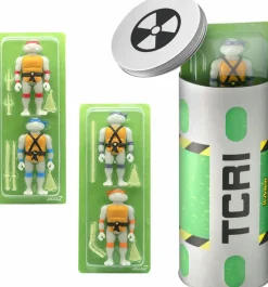 Teenage Mutant Ninja Turtles (1987) - Mutagen Ooze Canister Glow-in-the-Dark ReAction 3.75” Action Figure 4-Pack (2020 SDCC Exclusive)