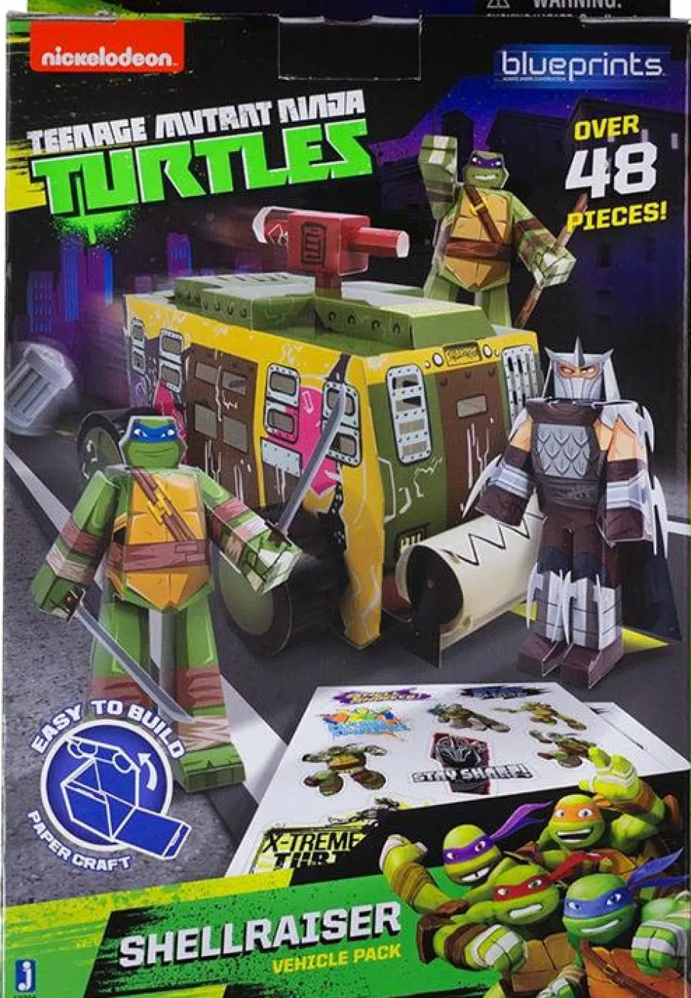 Teenage Mutant Ninja Turtles (TMNT) - Shellraiser Vehicle Pack Papercraft Activity Set