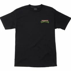 Teenage Mutant Ninja Turtles - TMNT x Santa Cruz Pizza Dot T-Shirt Black
