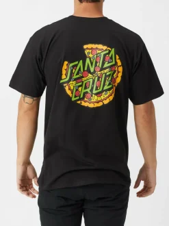 Teenage Mutant Ninja Turtles - TMNT x Santa Cruz Pizza Dot T-Shirt Black
