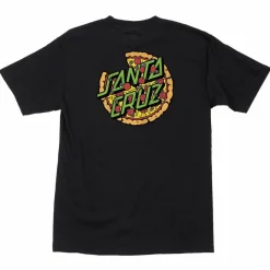 Teenage Mutant Ninja Turtles - TMNT x Santa Cruz Pizza Dot T-Shirt Black