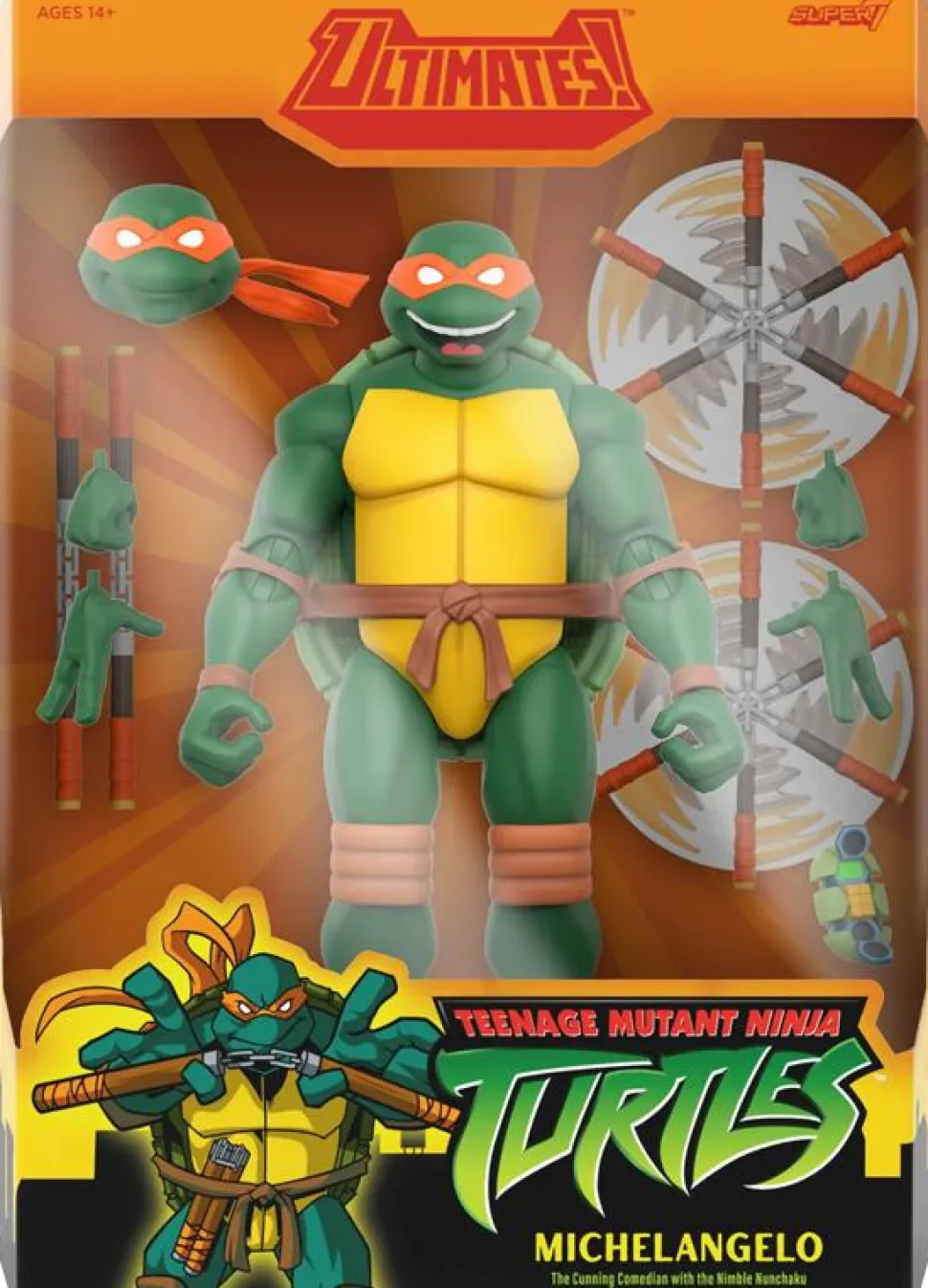 Teenage Mutant Ninja Turtles (2003) - Michelangelo Ultimates! 7" Scale Action Figure (Wave 12)