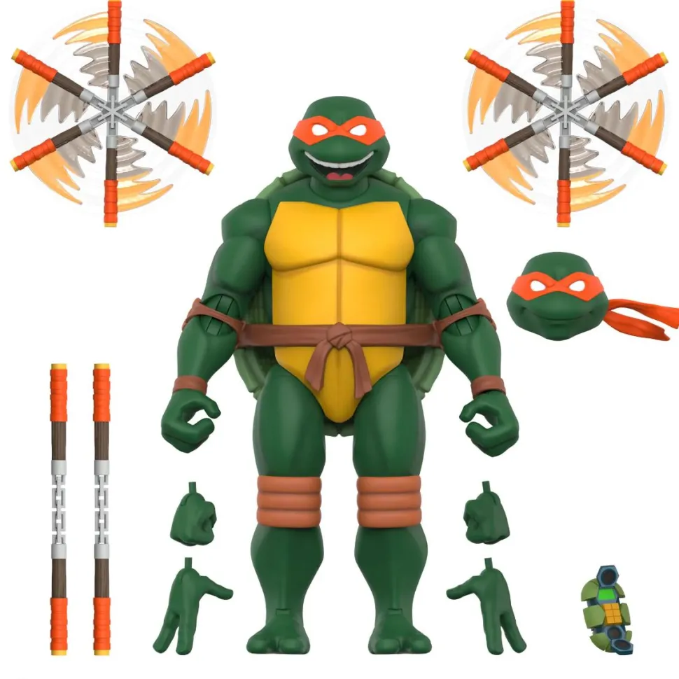 Teenage Mutant Ninja Turtles (2003) - Michelangelo Ultimates! 7" Scale Action Figure (Wave 12)