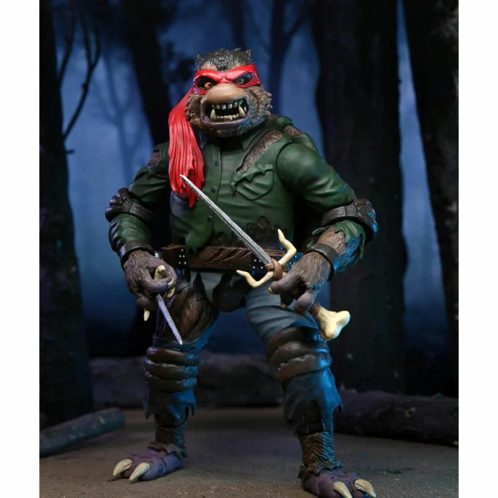 Teenage Mutant Ninja Turtles x Universal Monsters - Raphael as The Wolfman Figure Ultimate 7" Scale Action Figure