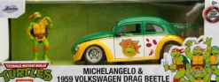 Teenage Mutant Ninja Turtles (1987) - Michelangelo & 1959 Volkswagen Drag Beetle Hollywood Rides 1/24th Scale Die-Cast Vehicle Replica