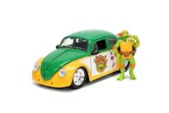 Teenage Mutant Ninja Turtles (1987) - Michelangelo & 1959 Volkswagen Drag Beetle Hollywood Rides 1/24th Scale Die-Cast Vehicle Replica
