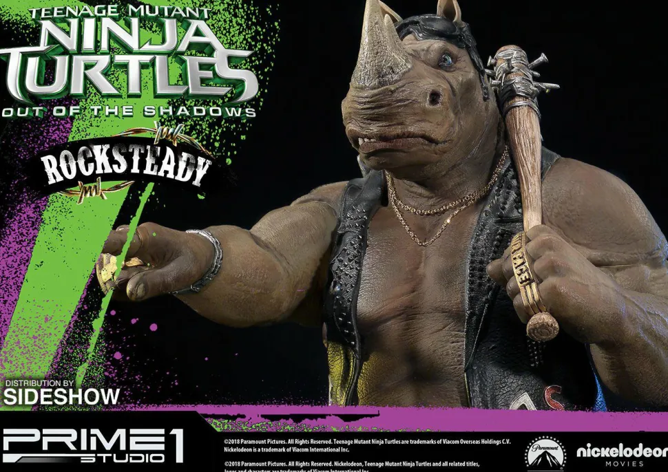 Teenage Mutant Ninja Turtles 2: Out of the Shadows - Rocksteady 21” Statue