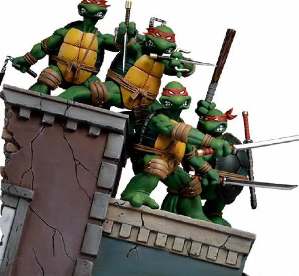 Teenage Mutant Ninja Turtles - Issue #1 Kevin Eastman Cover Version Deluxe 1/10th Scale Diorama Statue