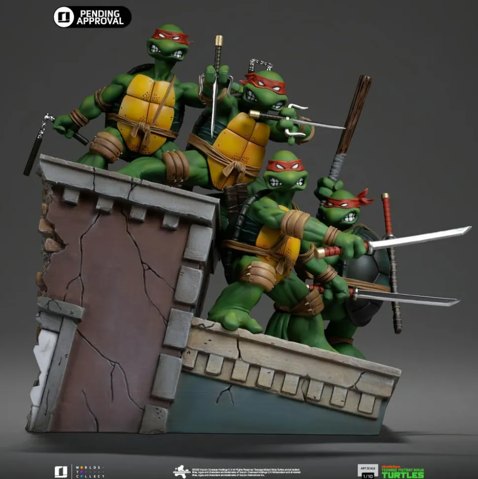 Teenage Mutant Ninja Turtles - Issue #1 Kevin Eastman Cover Version Deluxe 1/10th Scale Diorama Statue