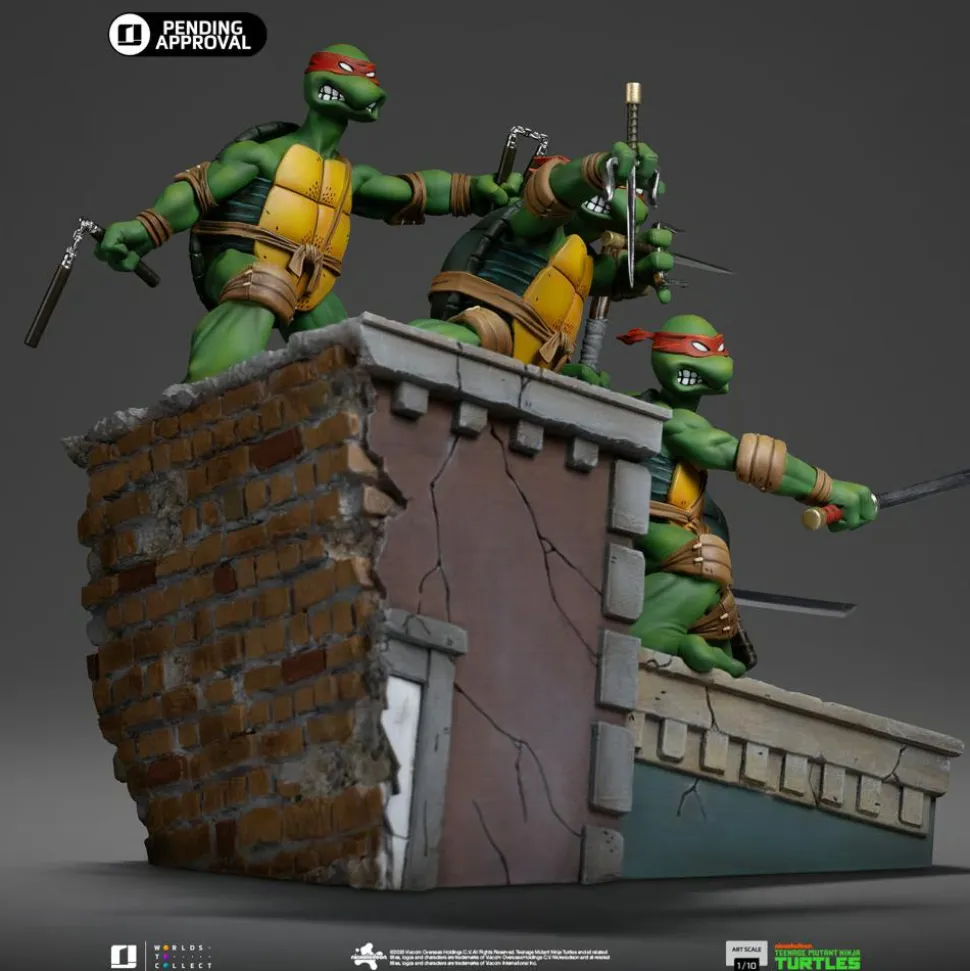 Teenage Mutant Ninja Turtles - Issue #1 Kevin Eastman Cover Version Deluxe 1/10th Scale Diorama Statue
