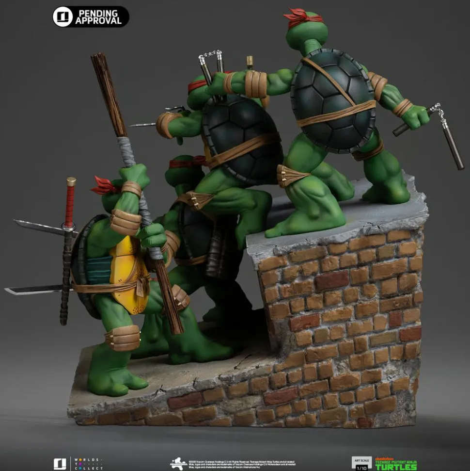 Teenage Mutant Ninja Turtles - Issue #1 Kevin Eastman Cover Version Deluxe 1/10th Scale Diorama Statue