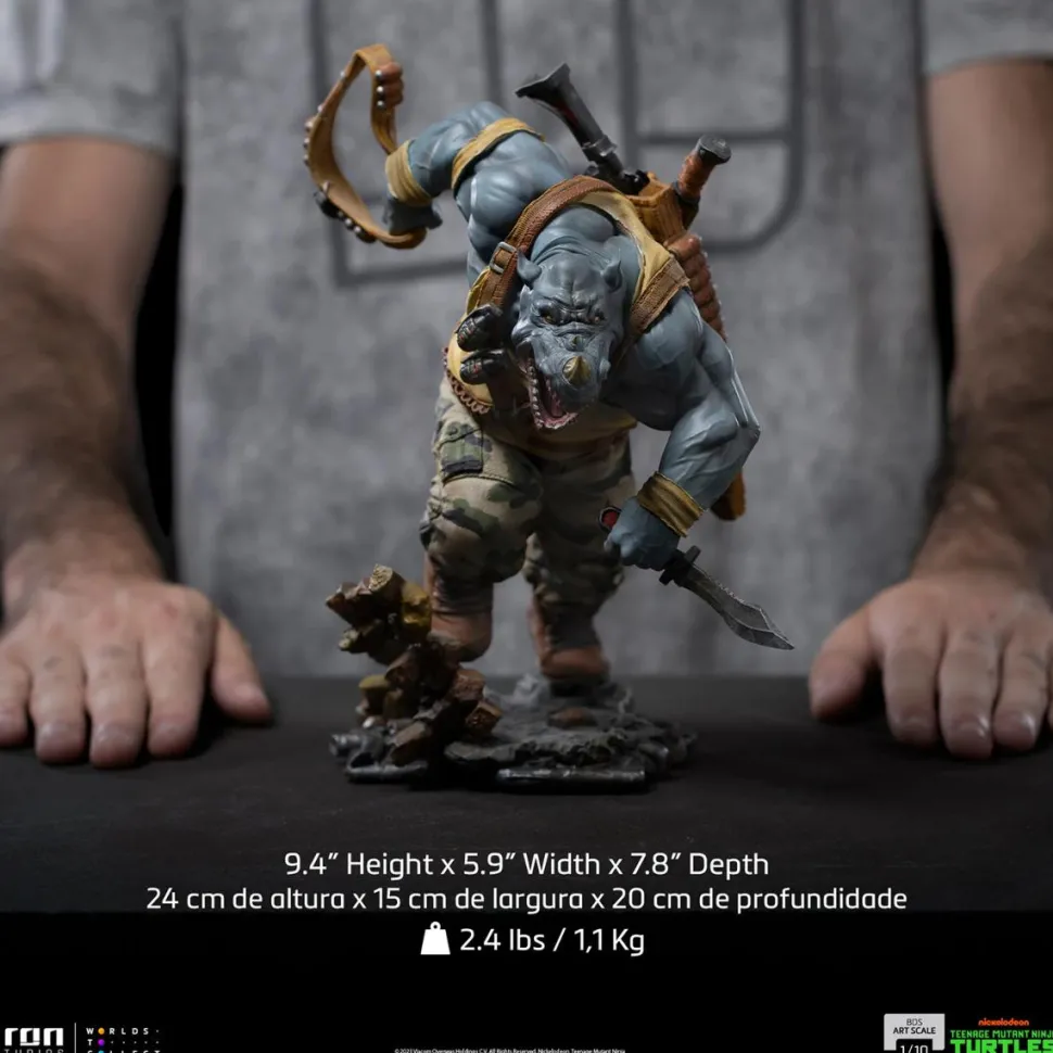 Teenage Mutant Ninja Turtles - Rocksteady 1/10th Scale Statue