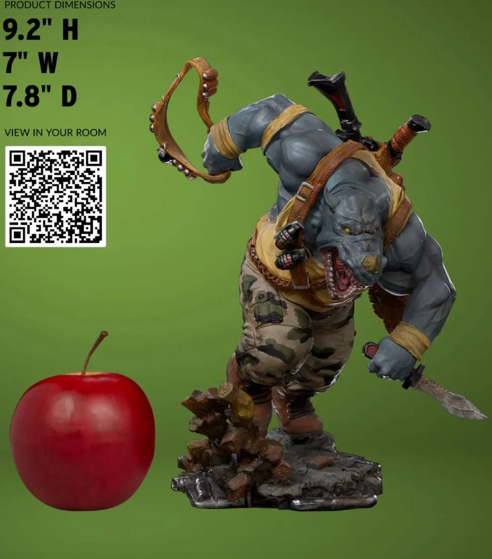 Teenage Mutant Ninja Turtles - Rocksteady 1/10th Scale Statue