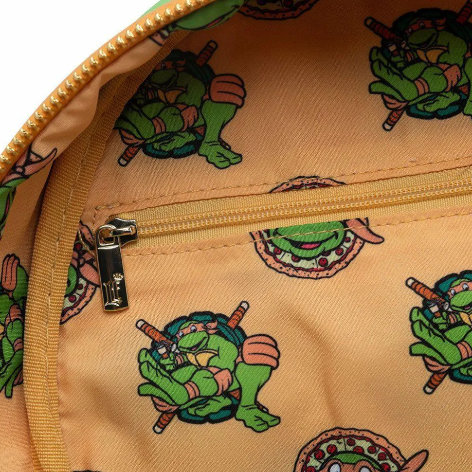 Teenage Mutant Ninja Turtles - Michelangelo Cosplay 10" Faux Leather Mini Backpack