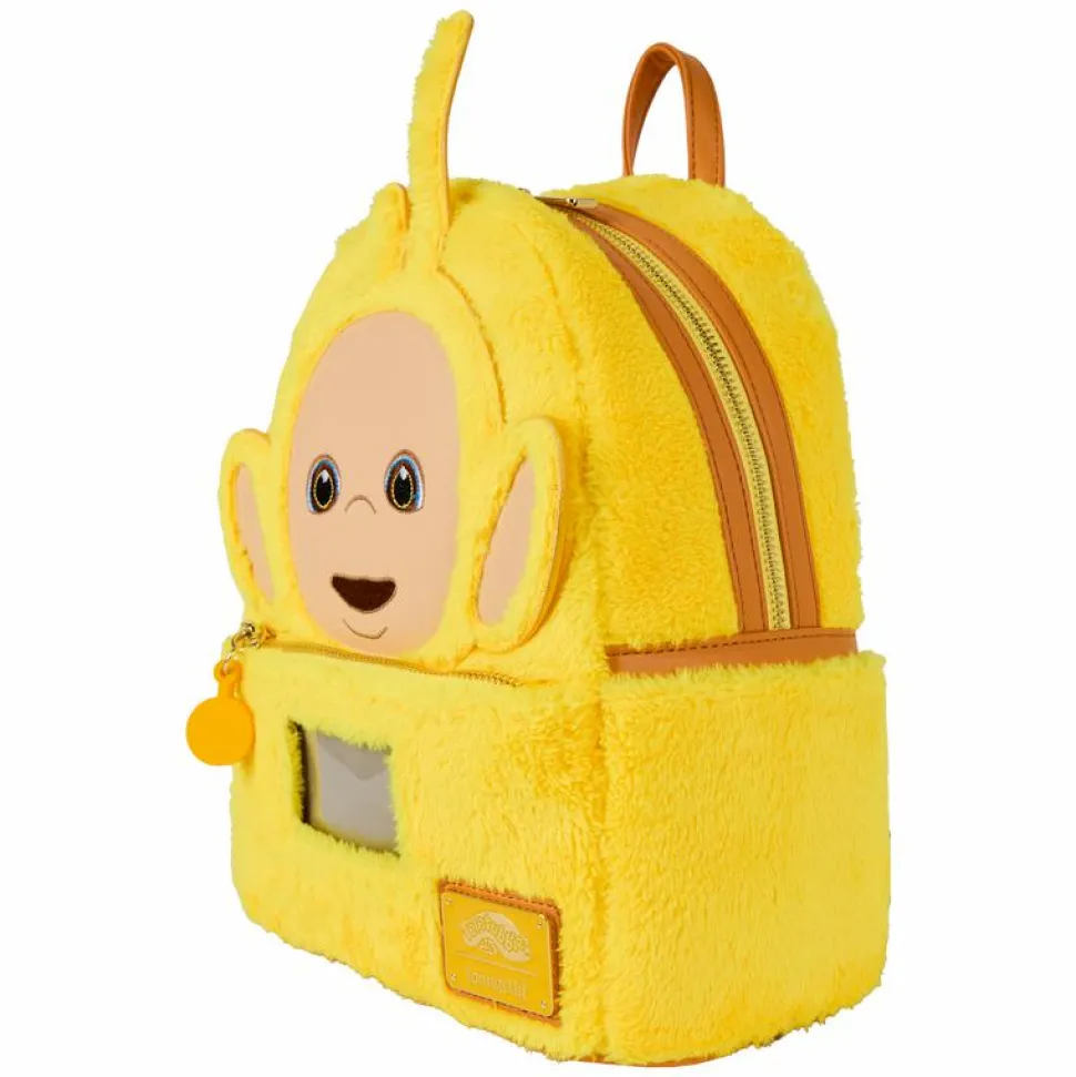 Teletubbies - Laa-Laa Plush Cosplay Light Up 10" Faux Leather Mini Backpack