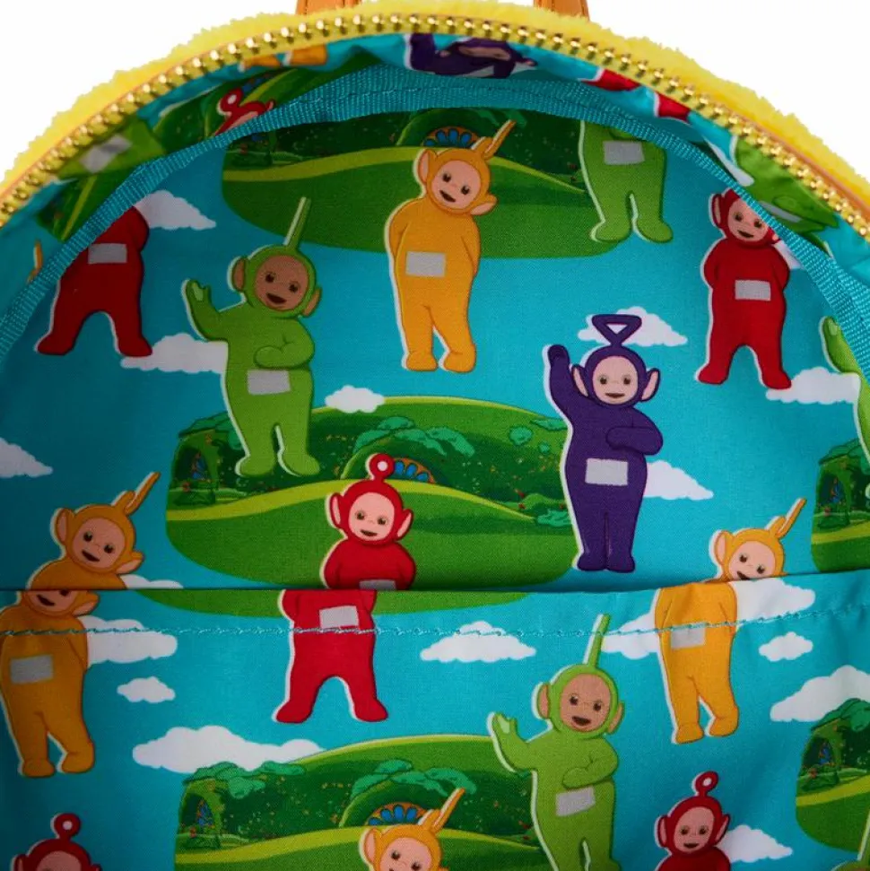 Teletubbies - Laa-Laa Plush Cosplay Light Up 10" Faux Leather Mini Backpack