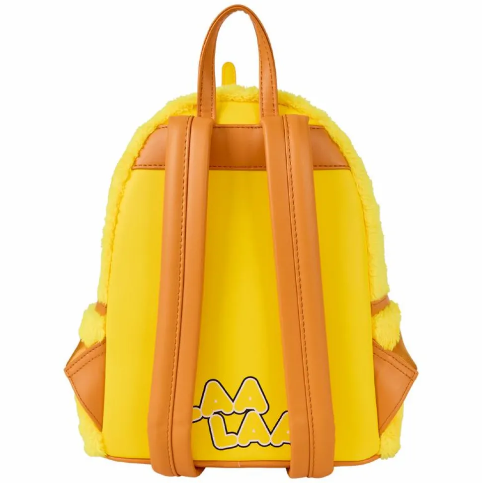 Teletubbies - Laa-Laa Plush Cosplay Light Up 10" Faux Leather Mini Backpack