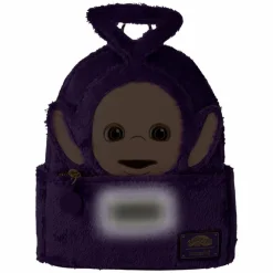 Teletubbies - Tinky-Winky Plush Cosplay Light Up 10" Faux Leather Mini Backpack