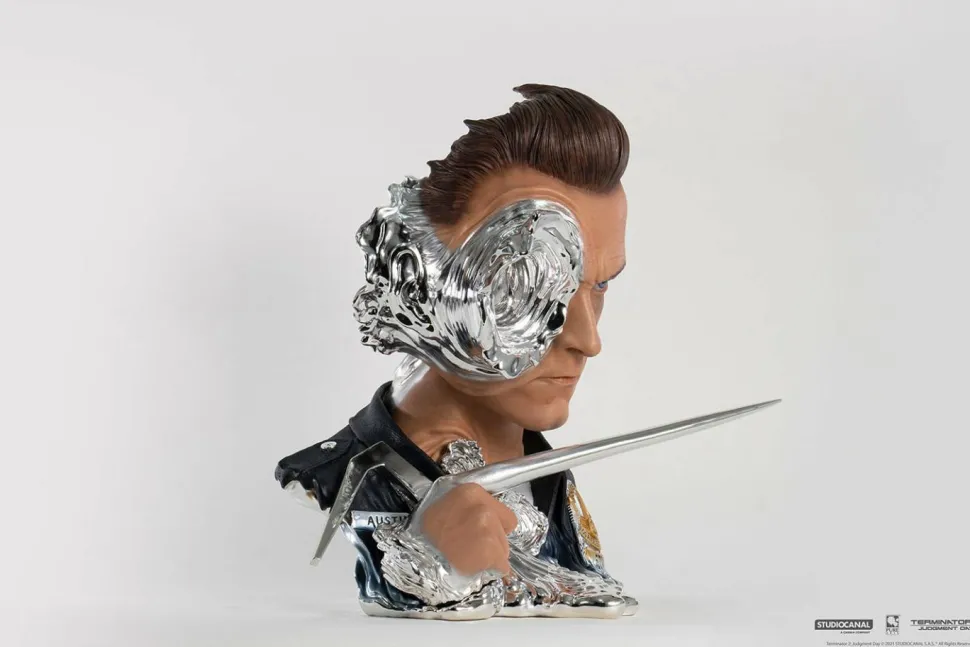 Terminator 2: Judgement Day - T-1000 Art Mask Deluxe Edition 1:1 Scale Life-Size Bust