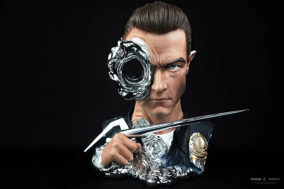 Terminator 2: Judgement Day - T-1000 Art Mask Deluxe Edition 1:1 Scale Life-Size Bust