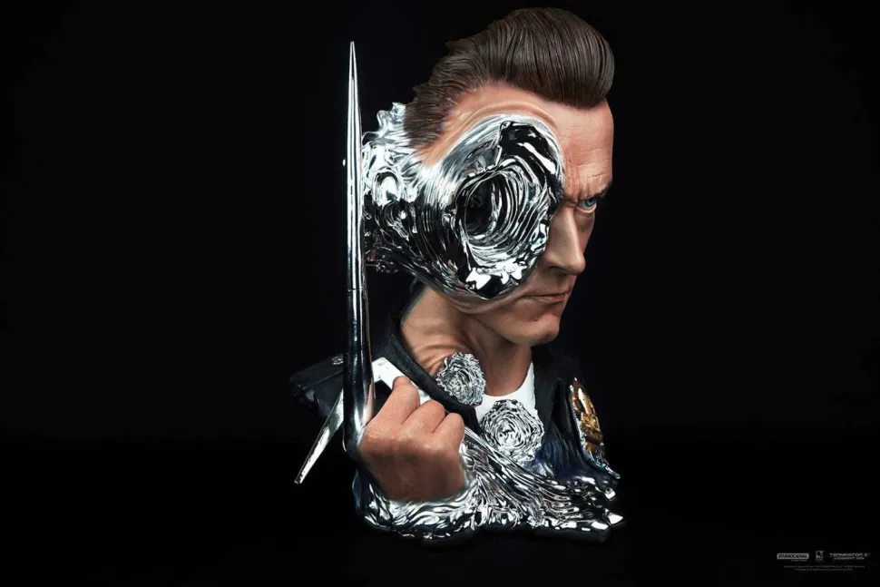 Terminator 2: Judgement Day - T-1000 Art Mask Deluxe Edition 1:1 Scale Life-Size Bust