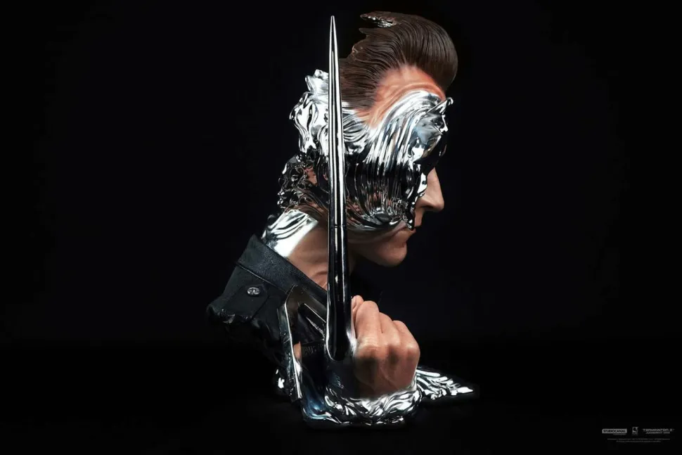 Terminator 2: Judgement Day - T-1000 Art Mask Deluxe Edition 1:1 Scale Life-Size Bust