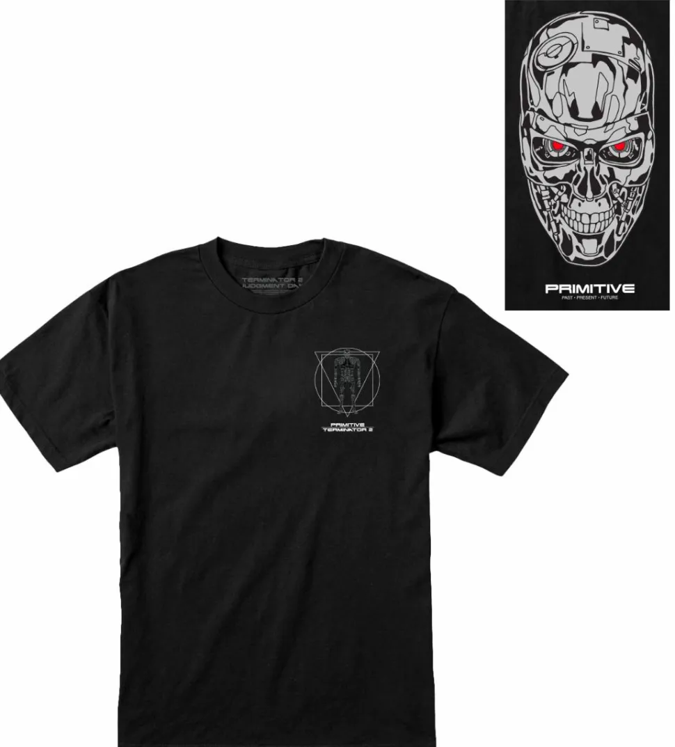 Terminator 2: Judgement Day - Terminator x Primitive Skynet Black T-Shirt