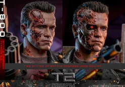 Terminator 2: Judgment Day - T-800 (Battle Damaged Version 2.0) 1/6th Scale Hot Toys Action Figure