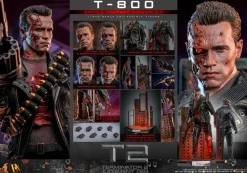 Terminator 2: Judgment Day - T-800 (Battle Damaged Version 2.0) 1/6th Scale Hot Toys Action Figure