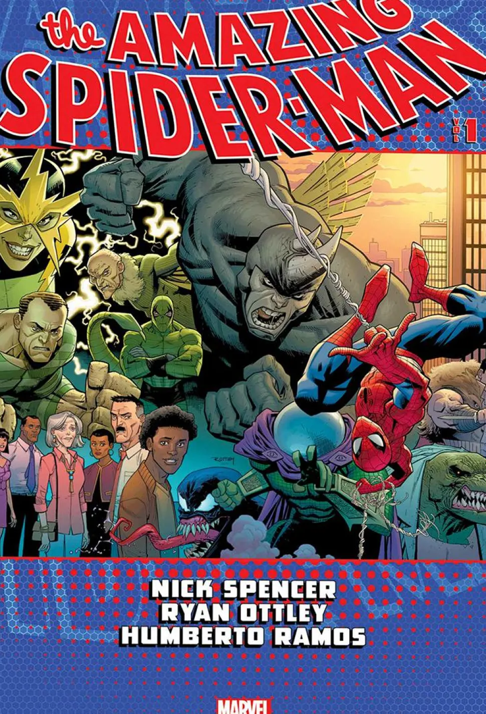 The Amazing Spider-Man - The Amazing Spider-Man by Nick Spencer Omnibus Volume 01 Hardcover Book (DM Variant Cover)
