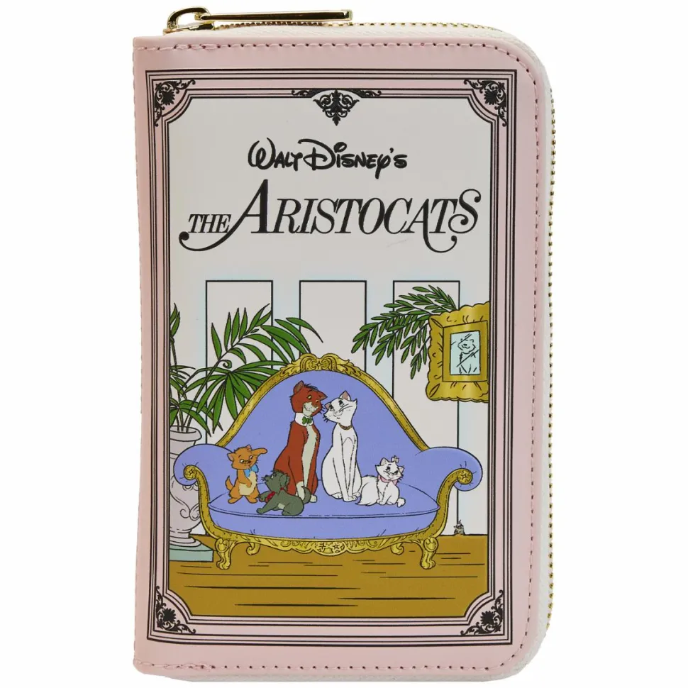 The Aristocats (1970) - Book 4” Faux Leather Zip-Around Wallet