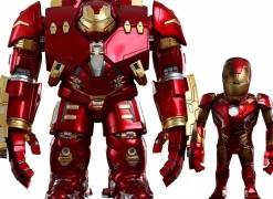 The Avengers - Avengers 2: Age of Ultron - Iron Man Hulkbuster and Battle Damaged Iron Man Mark XLIII (43) Hot Toys Artist Mix Bobble Head 2-Pack