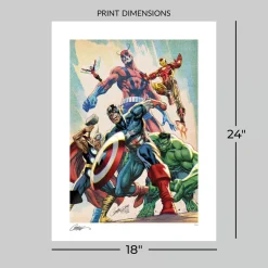 The Avengers - Avengers Assemble: Alpha #1 Fine Art Print by J. Scott Campbell