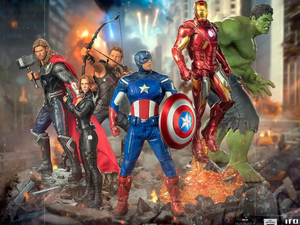The Avengers - Black Widow Battle of New York 1/10th Scale Statue