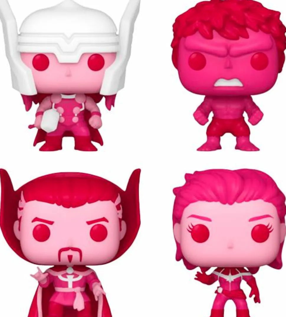 The Avengers - Valentine’s Day Heart-Shaped Box Pocket Pop! Vinyl Figure 4-Pack