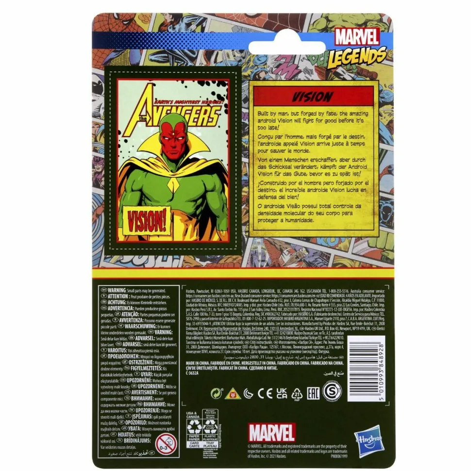 The Avengers - Vision Marvel Legends Retro Kenner 3.75” Action Figure