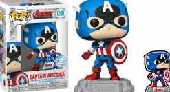 The Avengers: Beyond Earth's Mightiest - Captain America 60th Pop! Vinyl Figure with Enamel Pin