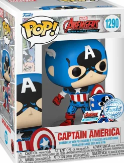 The Avengers: Beyond Earth's Mightiest - Captain America 60th Pop! Vinyl Figure with Enamel Pin