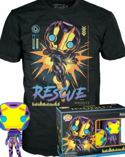 The Avengers: Infinity Saga - Rescue Blacklight Pop! Vinyl Figure & T-Shirt Box Set