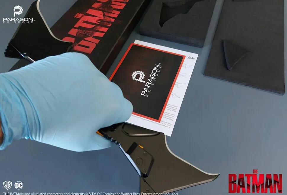 The Batman (2022) - Bat Glyph (Batarang) 1:1 Scale Life-Size Prop Replica