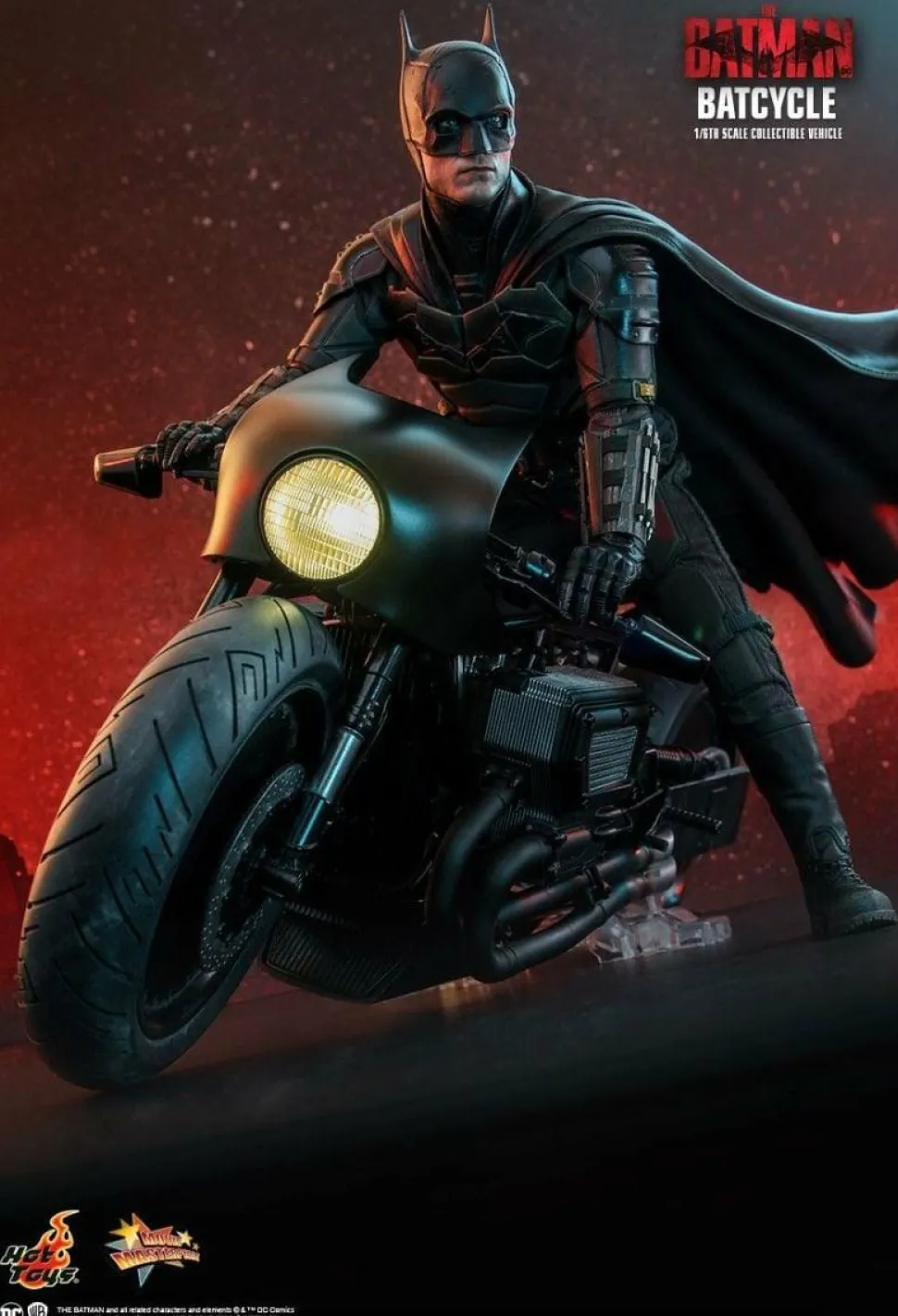 The Batman (2022) - Batcycle 1/6th Scale Hot Toys Action Figure Vehicle Accessory